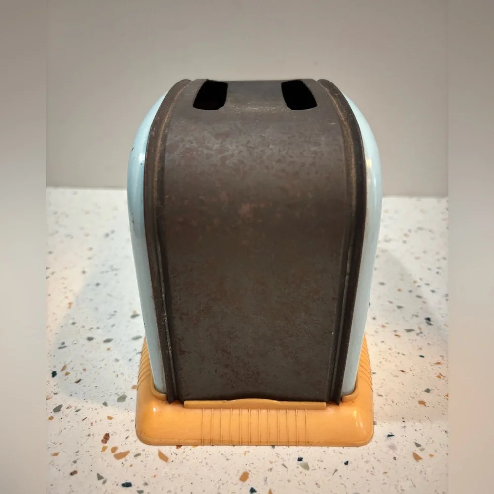 Vintage Good Morning Retro‎ Metal Floral Play Toaster for Kids